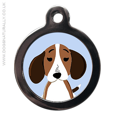 Fun Beagle Dog Breed ID Tag
